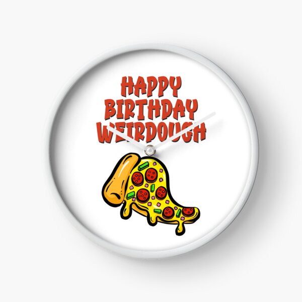 Item preview, Happy Birthday Weirdough!! Pizza Funny Birthday Pun designed and sold by JuxtaJoy Studios.