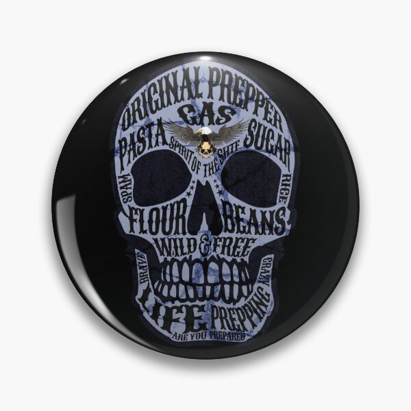 Item preview, SHTF Original Prepper Skull designed and sold by ALesterDesign.