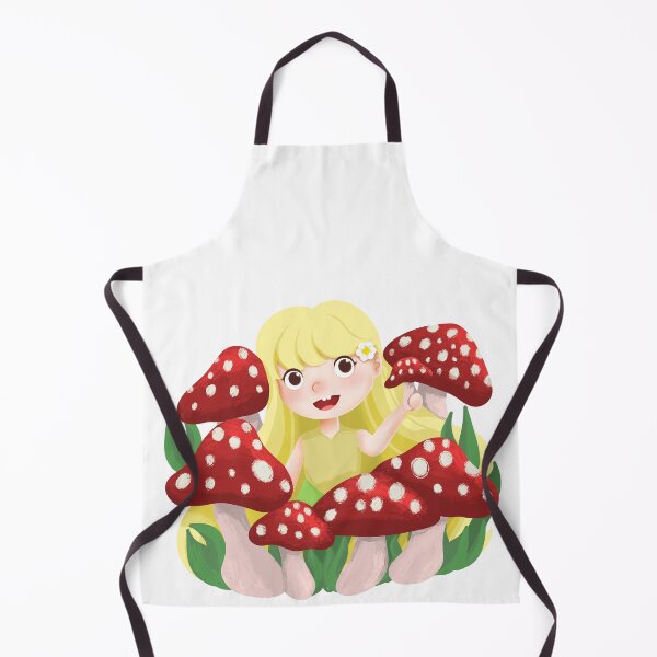 Item preview, little fairy and mushroom illustration designed and sold by Agniadesign.