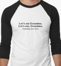 Let's eat Grandma Men's Baseball ¾ T-Shirt