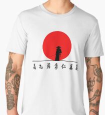 BUSHIDO WARRIOR AND THE 7 VIRTUES OF BUSHIDO TEE Men's Premium T-Shirt