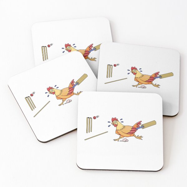 Item preview, Chicken playing Cricket designed and sold by daisydance.