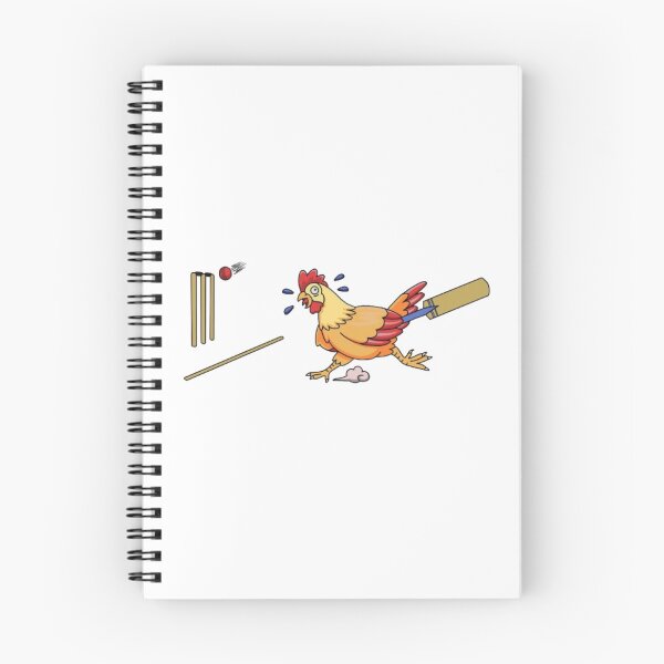 Item preview, Chicken playing Cricket designed and sold by daisydance.