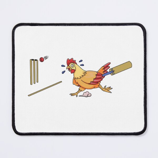 Item preview, Chicken playing Cricket designed and sold by daisydance.