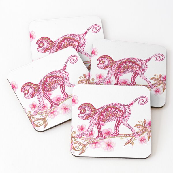 Artikelvorschau, Blumenaffe entworfen und verkauft von Spiritanimalart.