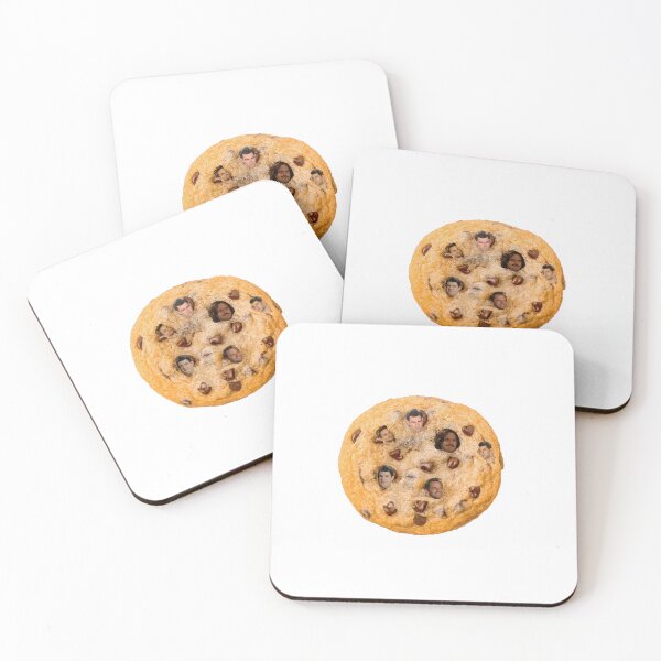 Item preview, Nick and Schmidt on a cookie (from New Girl) designed and sold by RedBREEble.