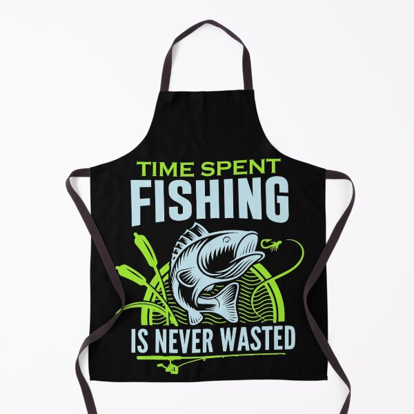 Item preview, Time Spent Fishing Is Never Wasted designed and sold by FanityPrints.