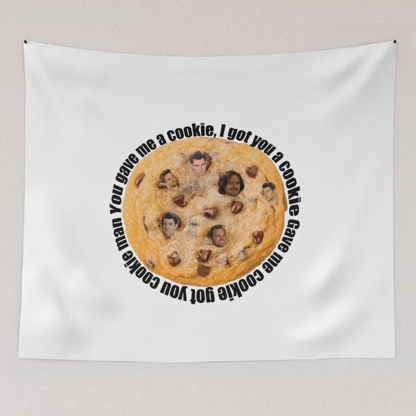 Item preview, Nick and Schmidt on a cookie (from New Girl) designed and sold by RedBREEble.