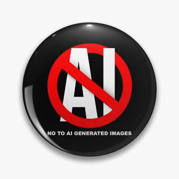 Item preview, No to AI Generated Images designed and sold by invent.
