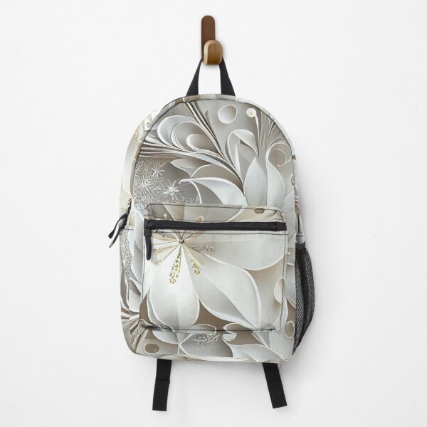 Item preview, Luxury Flowers Abstract Pattern in Gold, White, White designed and sold by HiArtify ❤️.