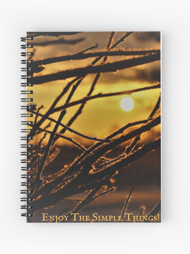 Thumbnail 1 of 3, Spiral Notebook, Enjoy The Simple Things! designed and sold by Tanya Hammond.