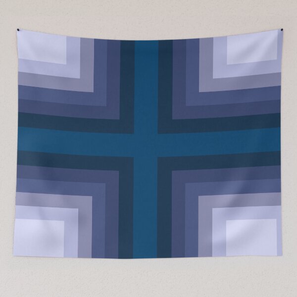 Item preview, Geometric teal repeated pattern  designed and sold by Tanuja  Sharma.