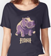 Fiona das Flusspferd-Hemd #TeamFiona Merch, nettes Baby-Flusspferd Loose Fit T-Shirt