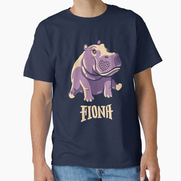 Vista previa del artículo con la obra «Fiona The Hippo Shirt #TeamFiona Merch, lindo bebé hipopótamo», diseñado y vendido por Dmurr.