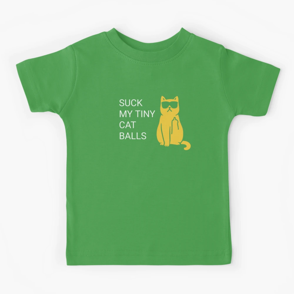 Suck my tiny cat balls middle finger funny flip the bird f word orange  kitty kitten putt paw meow bark swearing curse pet accessories 