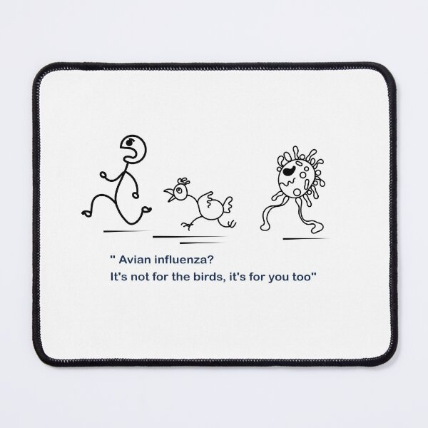 Item preview, " Avian influenza? It's not for the birds, it's for you too" funny quote for avian influenza awareness campaign designed and sold by The Commitment.