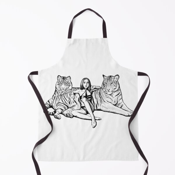 Item preview, The lady and the tigers black and white designed and sold by Blissternal.