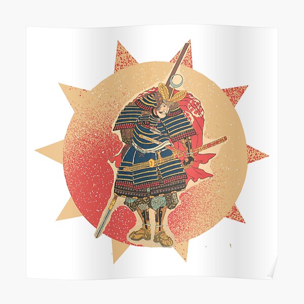 Brave Samurai Seven Spears Of Shizugatake Poster For Sale By   Poster,504x498,f8f8f8 Pad,600x600,f8f8f8 