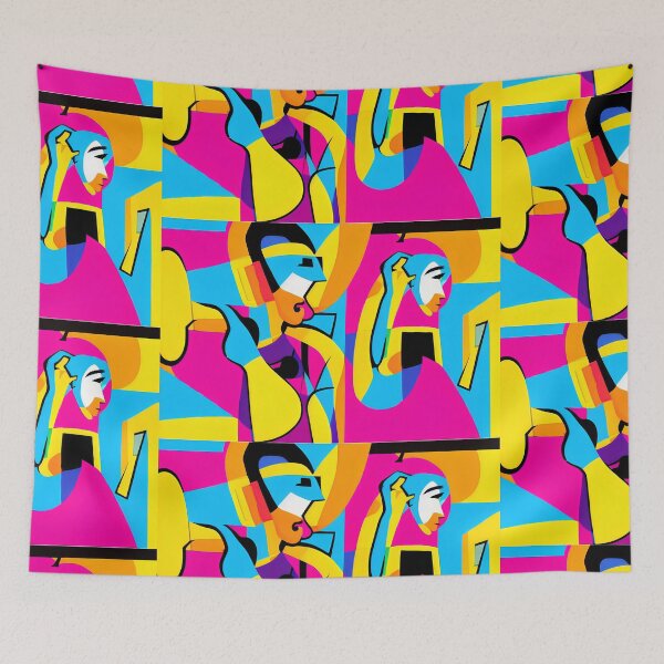 Item preview, Aesthetic Everyday Euphoria  of The Pop Art Symphony  [AI generated, AI art ,schoolbag aesthetic ] designed and sold by 3ac-Arts.