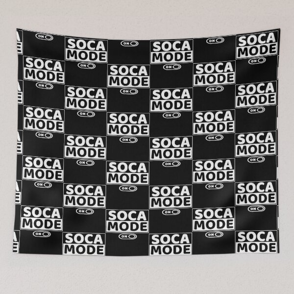 Item preview, Soca Mode Brand Logo in White Print - Soca Mode designed and sold by Soca-Mode.