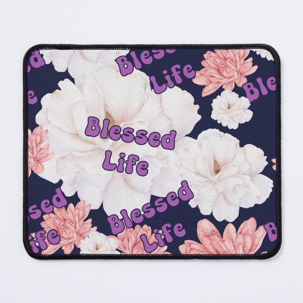 Item preview, Blessed Life with flowers. Blessed Life. - Christian designed and sold by K.M. Creations.
