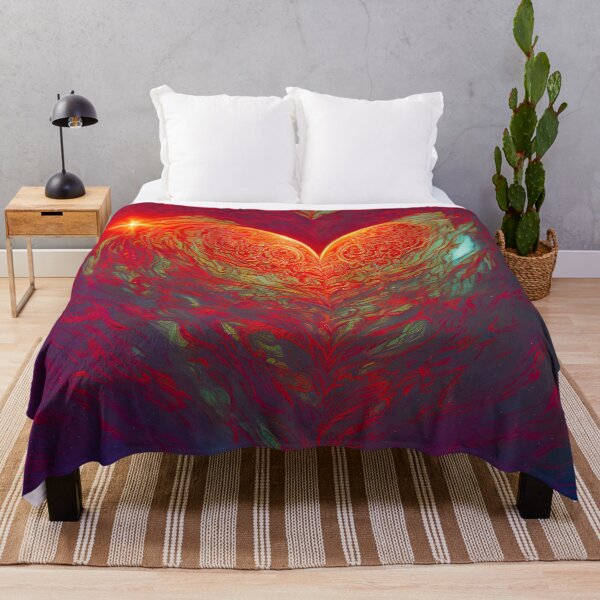 Item preview, Amazing vibrant and colorful heart with a dreamy glow being absorbed into the cloudy darkness of space. designed and sold by HauntFamily.