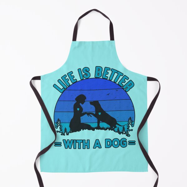 Item preview, Life is Better with a Dog Blue Version(Dog and Human Wearing a Heart to Show Their Love) designed and sold by JoyOfHopeStore.