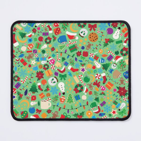 Item preview, Green Christmas Pattern designed and sold by Madeleine Hogue.