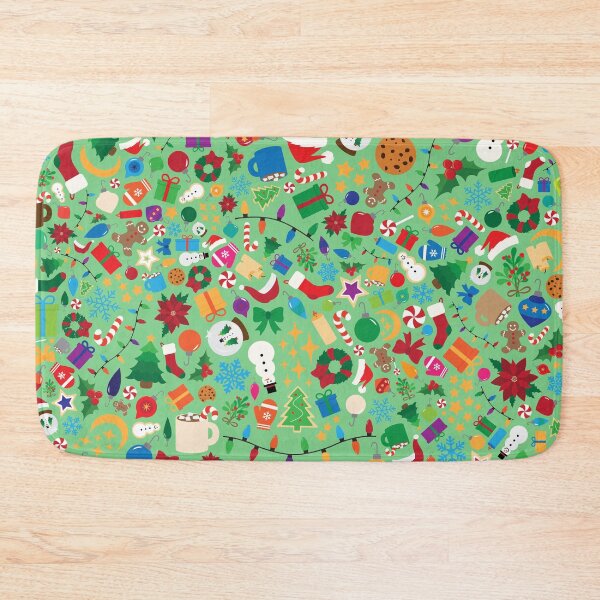 Item preview, Green Christmas Pattern designed and sold by Madeleine Hogue.