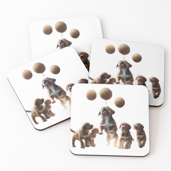 Item preview, Playful Dog’s Jumping For Balls designed and sold by PressMetaverse.