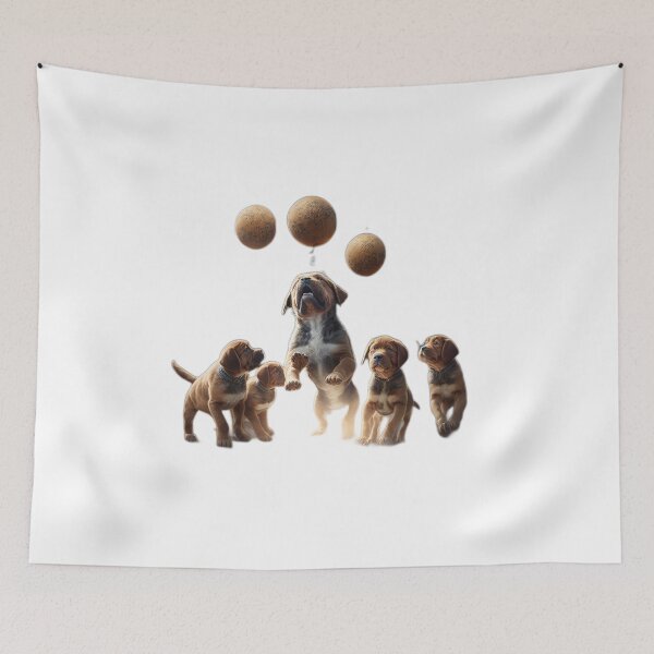 Item preview, Dog’s Jumping For Ball’s  designed and sold by PressMetaverse.