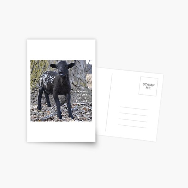 Sometimes You Just Have To Be Baaad! Postcard