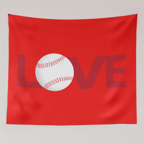 Item preview, Red white gray baseball love letter character designed and sold by Bird4771.
