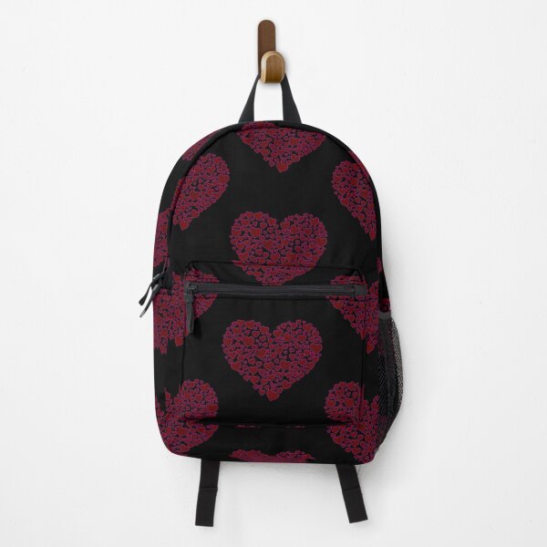 Item preview, Heart Full Of Hearts Red Grain Fuschia designed and sold by artfulnotebook.