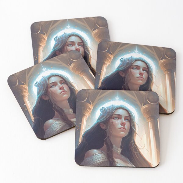 Item preview, Particles of the Stellar Goddess A Fantasy Digital Painting designed and sold by oanaunciuleanu.