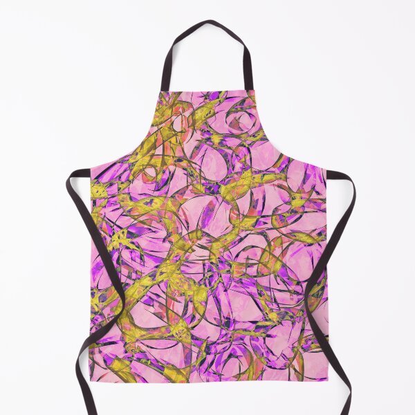 Item preview, Curls and Tangles Abstract in Pink Lavender and Yellow designed and sold by Karen Simon.