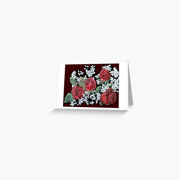 Spanish Roses Greeting Card