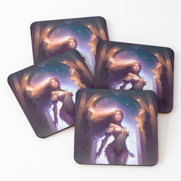 Item preview, Particles of the Stellar Goddess A Fantasy Digital Painting designed and sold by oanaunciuleanu.