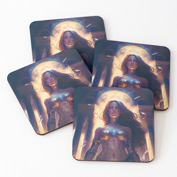 Item preview, Particles of the Stellar Goddess A Fantasy Digital Painting designed and sold by oanaunciuleanu.