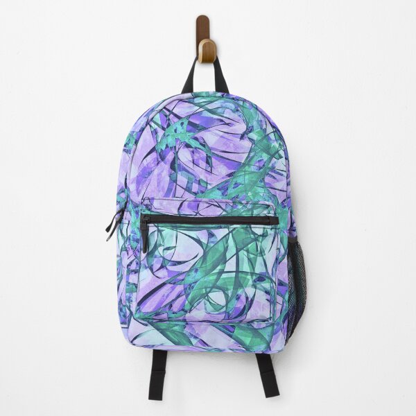 Item preview, Curls and Tangles Abstract in Lavender, Turquoise and Purple designed and sold by Karen Simon.