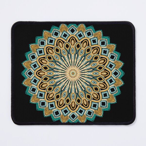 Item preview, Teal and Gold Mandala designed and sold by Kristi Duggins.
