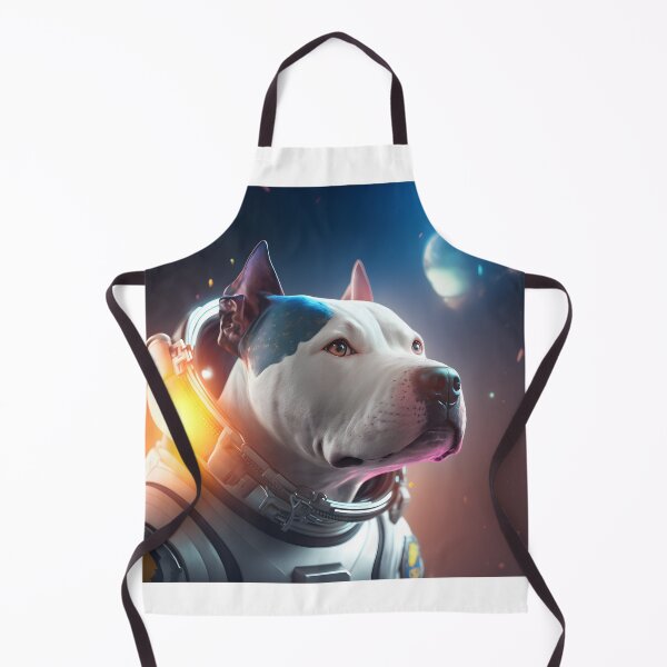 Item preview, Full-color drawing of a blue now Pitbull wearing an astronaut suit designed and sold by epicevolution.