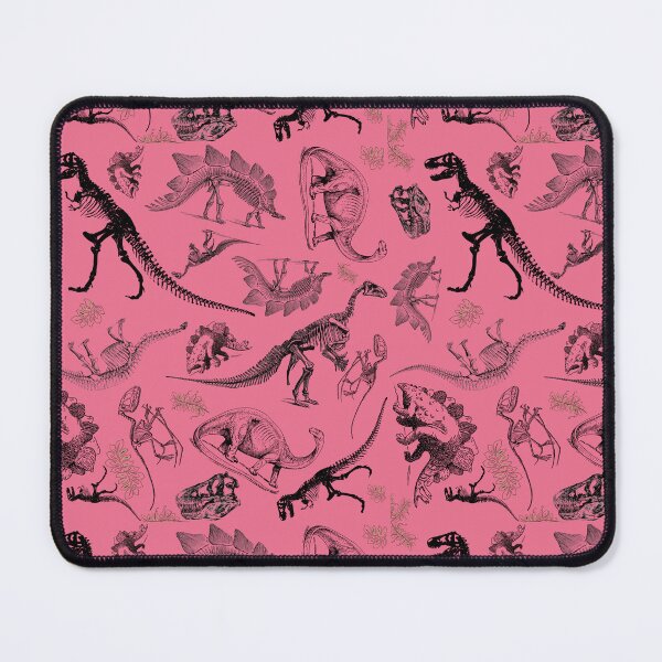 Item preview, Dino Toile | Vintage Museum Dinosaur Sketches and Skeletons PINK designed and sold by Kristi Duggins.