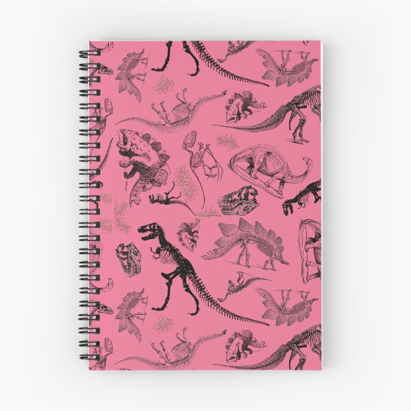 Item preview, Dino Toile | Vintage Museum Dinosaur Sketches and Skeletons PINK designed and sold by Kristi Duggins.