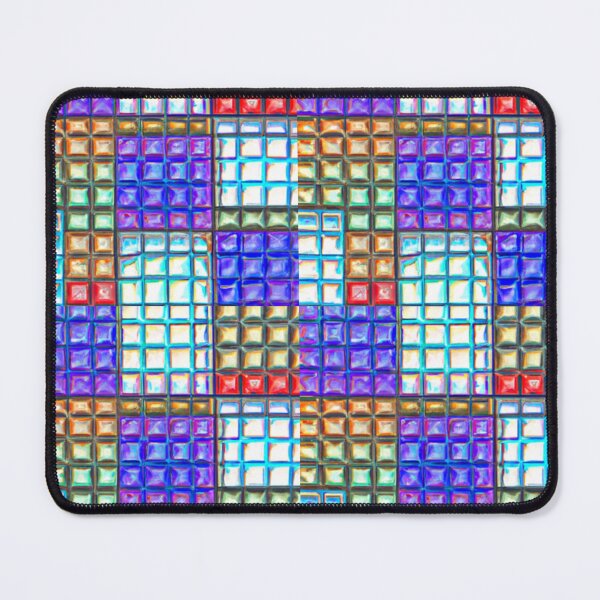 Item preview, Geometric Mosaic Bead Tile AI Seamless Pattern designed and sold by KLP-Magick.