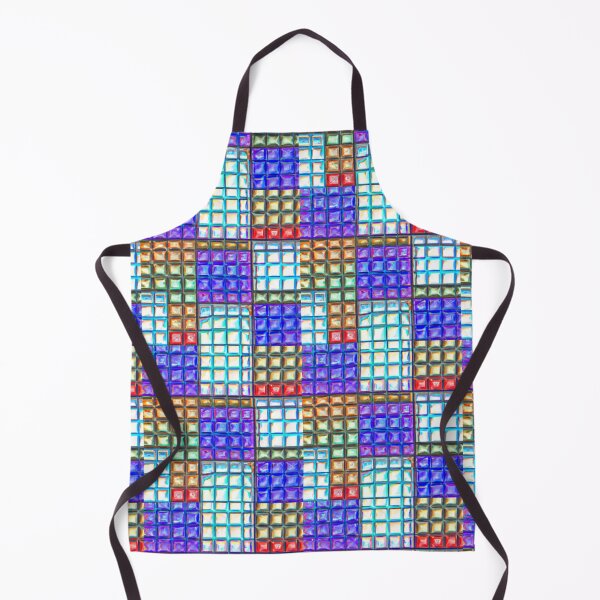 Item preview, Geometric Mosaic Bead Tile AI Seamless Pattern designed and sold by KLP-Magick.