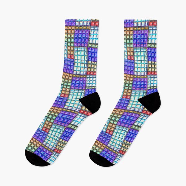 Item preview, Geometric Mosaic Bead Tile AI Seamless Pattern designed and sold by KLP-Magick.
