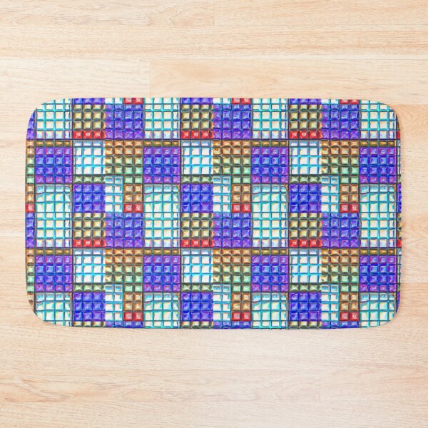Item preview, Geometric Mosaic Bead Tile AI Seamless Pattern designed and sold by KLP-Magick.