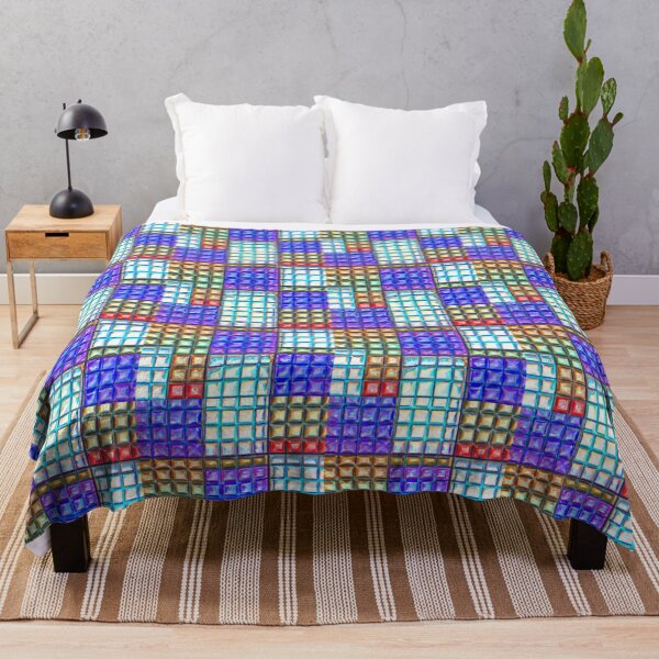 Item preview, Geometric Mosaic Bead Tile AI Seamless Pattern designed and sold by KLP-Magick.