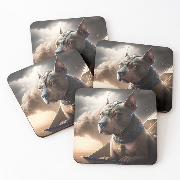 Aperçu de l'œuvre Brown et bleu Staffordshire Bull Terrier égyptien créée et vendue par epicevolution.